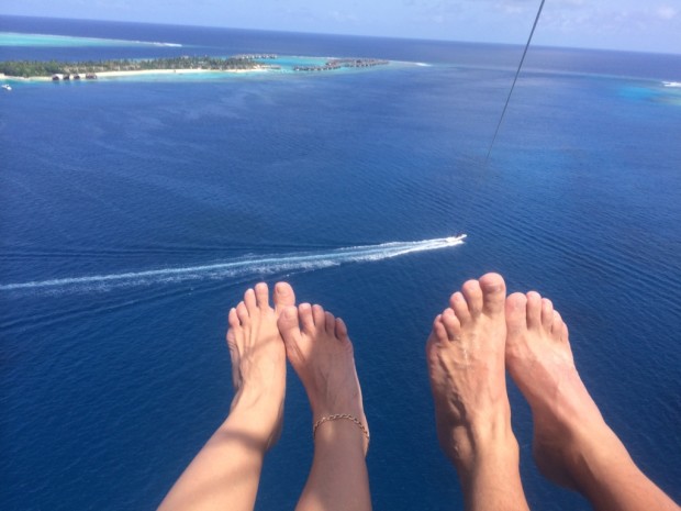 Vista do parasailing