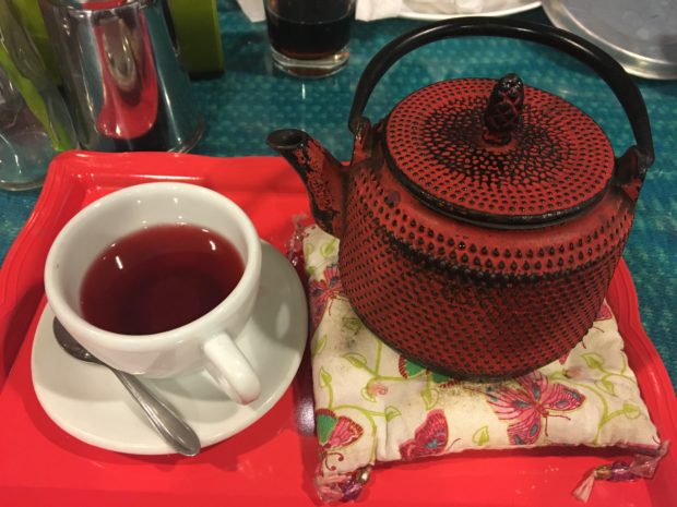 Chá de Frutas Vermelhas no Café Cultural