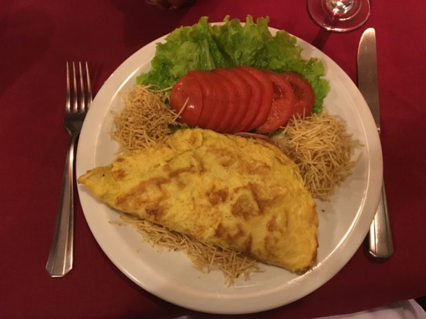 Omelete do Hotel Luxor