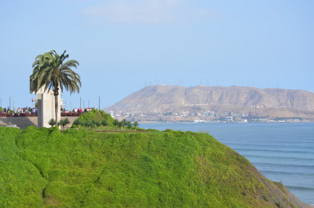 Vista da orla em Lima