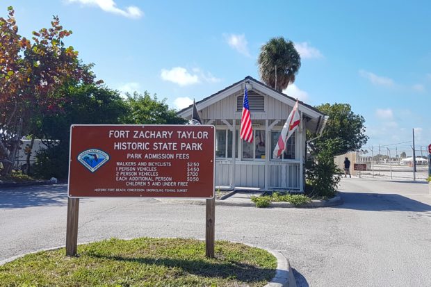 Entrada do Fort Zachary Taylor Historic State Park