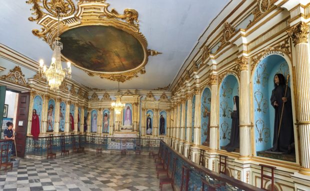 Sala dos Santos na igreja de Ordem Terceira de São Francisco