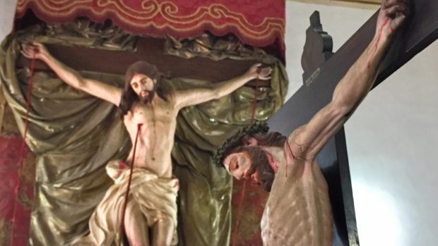 Cristo crucificado que fica na igreja de Ordem Terceira de São Francisco