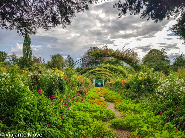 Jardim Clos Normand de Monet em Giverny na França