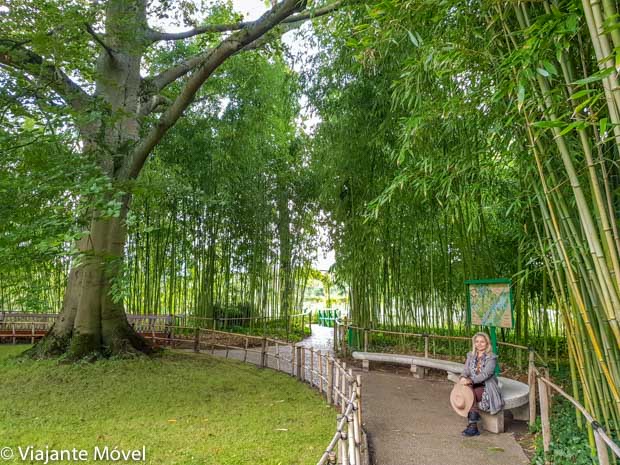 Jardim de água na casa de Monet em Giverny na França