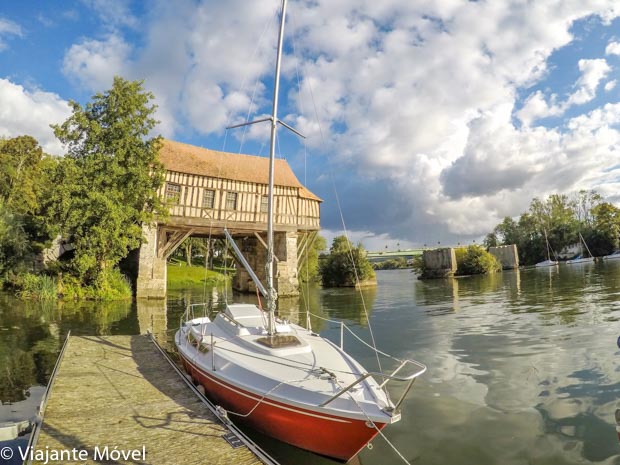 Vernon cidade perto de Giverny na região da Normandia na França