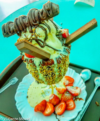 Sorvete delicioso da sorveteria Stonia em Brasília