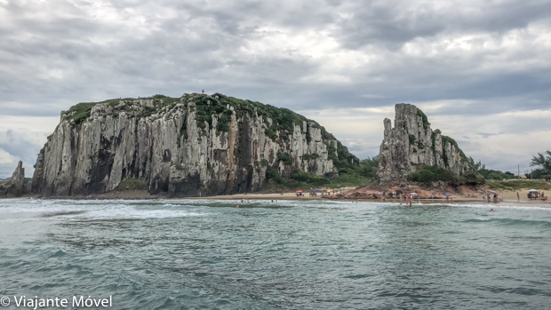 As praias da cidade de Torres no Rio Grande do Sul