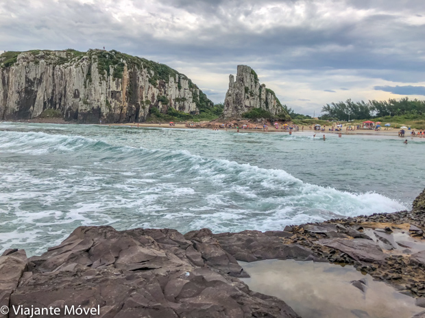 As praias da cidade de Torres no Rio Grande do Sul