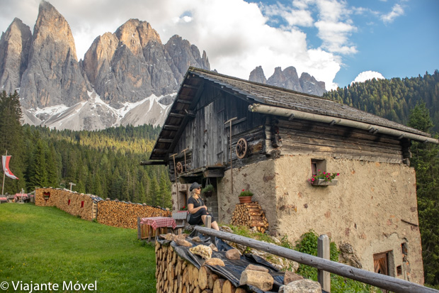 Como chegar no rifúgio Dusleralm, nas Dolomitas no norte da Itália