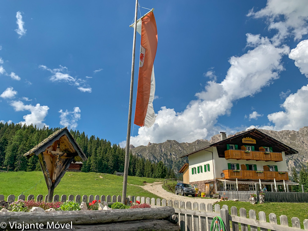 Como chegar no Rifúgio Glatschalm nas Dolomitas, Itália