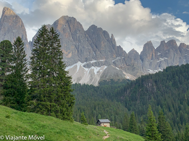 Como chegar no Rifúgio Glatschalm nas Dolomitas, Itália